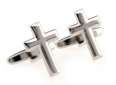 cuff016-cufflinks-cross--silver