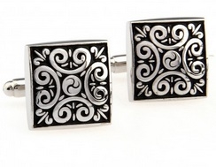 cuff021-cufflinks--scroll-with-black-background